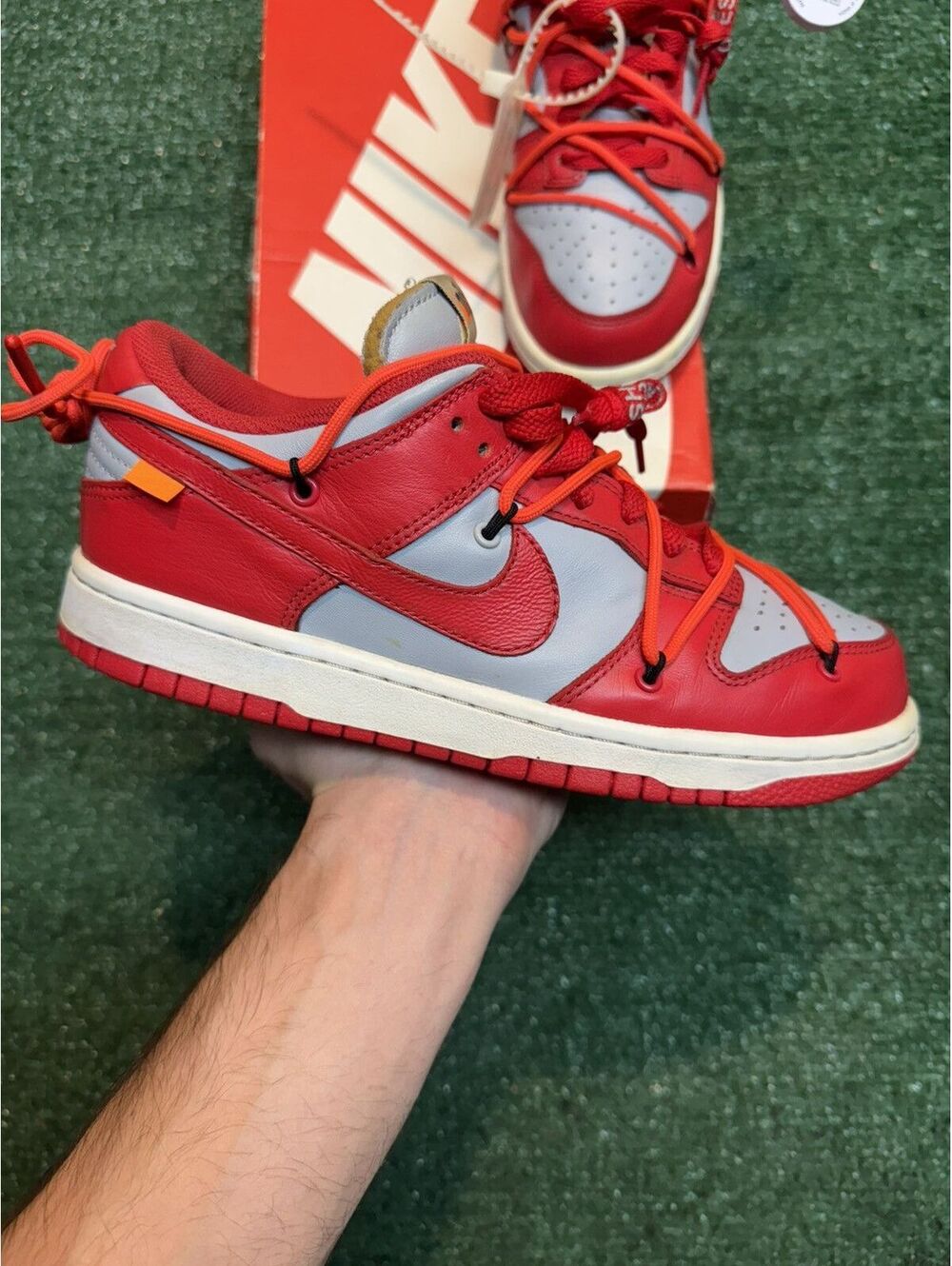 Nike Dunk Low Off-White University Red Size 7M